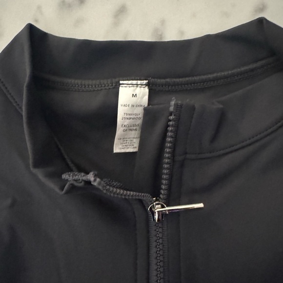 Math cat Gray Sleeveless Zip-Up workout tank - Picture 5 of 5